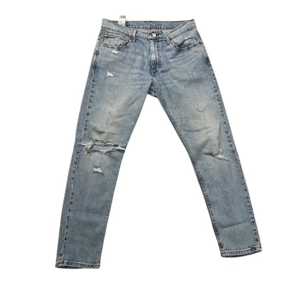 Levi's 512 Slim Taper Blue Distressed Jeans 32x30